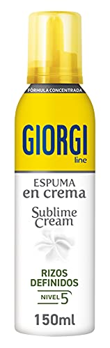 Giorgi Line - Sublime Cream, Espuma en Crema Rizos Definidos sin Encrespamiento, Fórmula Concentrada 0% Alcohol 0% Siliconas, Fijación 5 - 150 ml