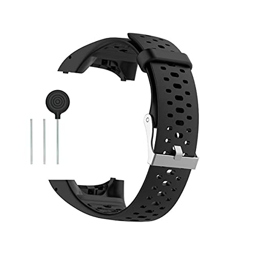 Kokymaker Reemplazo Correa Ajustable para Polar M400 / M430 Reloj Pulsera de Repuesto Banda de Deportes Correa de Silicona (negro)