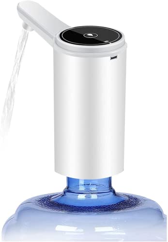 Dispensador de Agua Fria, dispensador de Agua automático,dosificador de Agua hasta 20 litros , trae 2 adaptadores (Blanco avanzado)