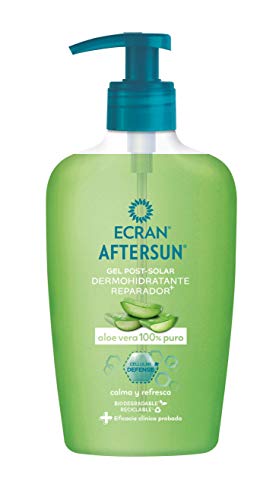Ecran Aftersun - Gel Post-solar Dermohidratante Reparador con Aloe Vera Puro, Calma y Refresca - 200 ml