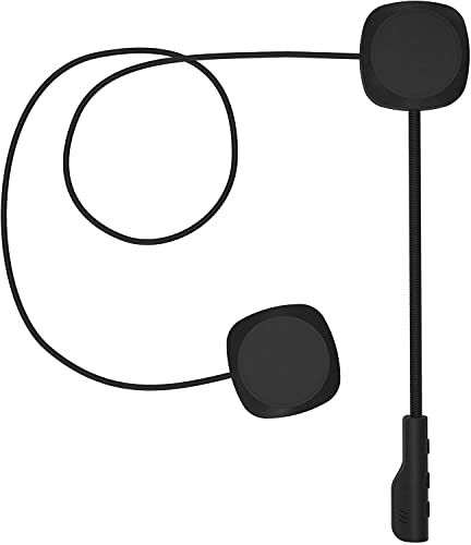 3T6B Bluetooth 5.0 Auriculares de Cascos de Motocicleta, inalámbrica Manos Libres Moto Casco Auricular, Altavoces música, Mic Control de Llamadas, Anti-interferencia Auriculares
