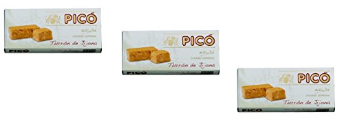 Picó - Pack incluye 3 Turron de Jijona – Turron blando de Almendras - Calidad Suprema -200gr (Sin Gluten)