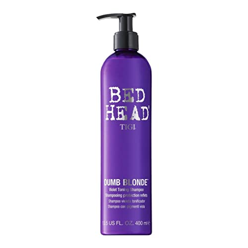 Bed Head by Tigi – Dumb Blonde, champú matizador morado para cabello rubio, 400 ml