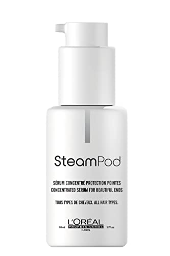 L'Oréal Professionnel | Sérum Concentrado Protección de Puntas Steampod, para Cabellos Dañados o Sensibilizados, 50 ml