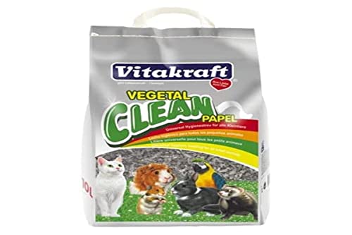 Vitakraft - Vegetal Clean Papel, Lecho Higiénico para pequeños animales - 25 L