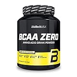 BioTechUSA BCAA Zero Bebida en polvo de aminoácidos aromatizada sin azúcar, con L-leucina, L-isoleucina y vitamina B6, 700 g, Té helado con melocotón
