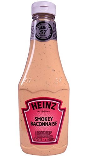 Heinz Smokey salsa de mesa condimento con tocino 875ml NUEVO