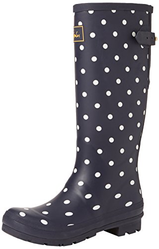 Joules Welly Print, Botas Mujer, French Navy Spot, 40/41 EU