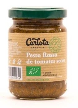 CARLOTA Organics Pesto Rojo 140gr, No aplicable