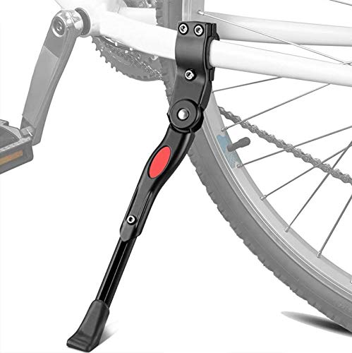 XiDe Pata de Cabra para Bicicleta, Aluminio Soporte Ajustable del Retroceso de Bici Caballete Bicicleta con Llave Hexagonal y Campana de Bicicleta 22'- 28'