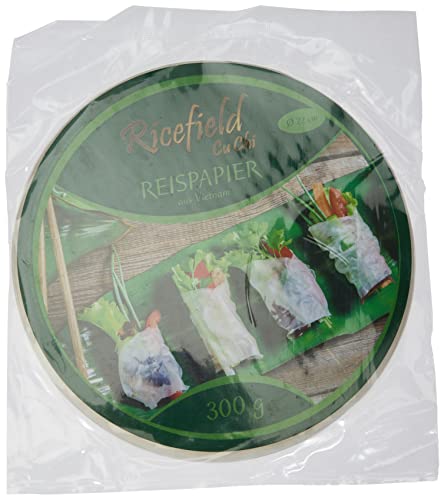 Ricefield Papel De Arroz, 22 cm, Pack de 300 g