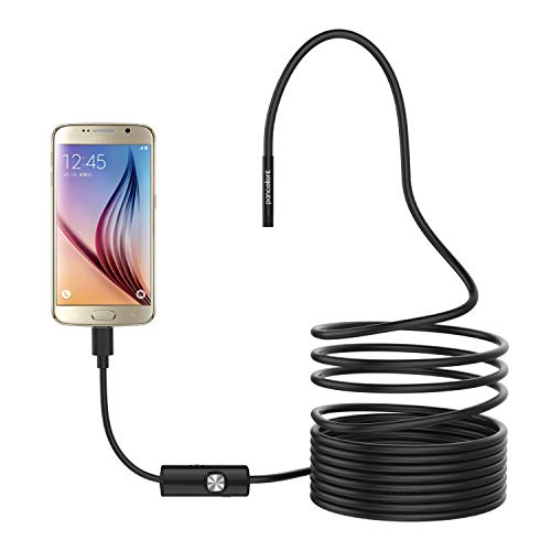 Pancellent USB Endoscopio 5.5mm 2 en 1 Impermeable Boroscopio Cámara De Inspección con 6 Led 3.5M Serpiente Cable y Adaptador USB para Teléfono Android Tableta Dispositivo