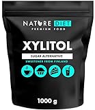 Nature Diet - Azúcar xilitol 3kg | Xilitol de Finlandia 3x1000g | Azúcar de abedul 100%