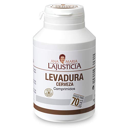 Ana Maria Lajusticia - Levadura de cerveza – 280 comprimido. Contribuye mantener un cabello sano, unas uñas fuertes y una piel tersa. Envase para 70 días de tratamiento.