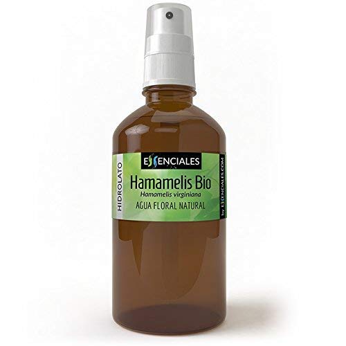 Essenciales - Agua Floral Hamamelis ECOLOGICA BIO, 100% Pura y Certificada, 100 ml | Agua de Hamamelis Virginiana