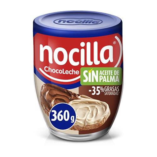 Nocilla Doble Crema de Cacao y Leche con Avellanas, 360g