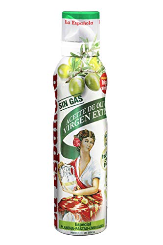 La Española - Aceite de Oliva Virgen Extra en Spray - Especial Plancha, Pastas y Ensaladas 200 ml