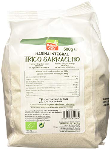 LA FINESTRA SUL CIELO - Harina Integral de Trigo Sarraceno, 500 g