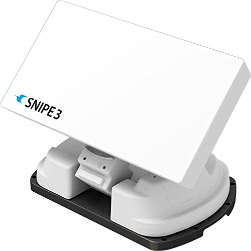 Selfsat Snipe V3 twin - Antena de satélite automática, White Edition
