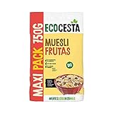 Ecocesta - Cereales Ecológicos de Avena y Trigo con Frutas Deshidratadas - Maxi Pack de 750 g - Alto Contenido en Fibra - Aporta una Dosis Extra de Energía - Cereales de Desayuno