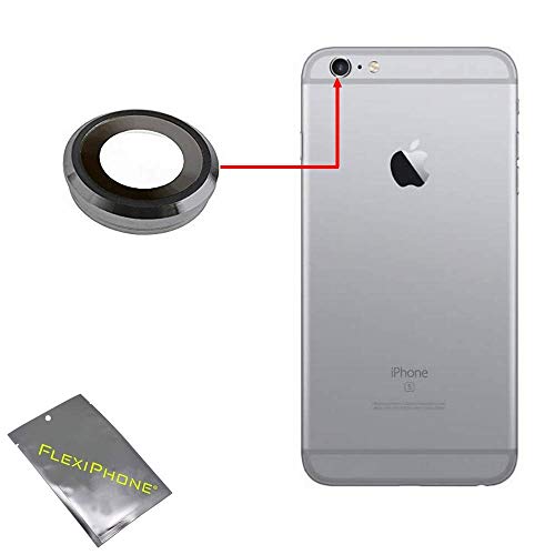 Cristal de repuesto para la lente de la cámara + adhesivo de doble cara compatible con iPhone 6 6G 6S Plus.