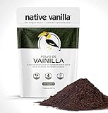 Native Vanilla - Polvo de vainas de vainilla (56,7 g) - Vainilla cruda pura, sin edulcorar - Para cafés, repostería, y helados