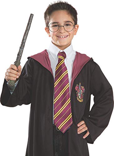 Rubies Corbata Harry Potter para niños y niñas, con acabado brillante y colores oficiales de Gryffindor Corbata Oficial de Harry Potter para halloween, navidad, carnaval y cumpleaños