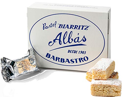PASTEL BIARRITZ ALBAS - CLASICO 12 pasteles individuales sin gluten, sin lactosa, sin aditivos, sin conservantes, 100 % natural, 100% artesanal, tradicional, producido en España