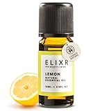 ELIXR Lemon Natural Essential Oil – aceite esencial de limón aromaterapia 100% natural puro vegano certificado ecológico – 10 ml