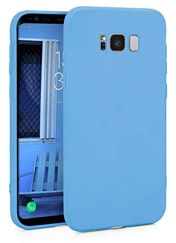 MyGadget Funda para Samsung Galaxy S8 en Silicona TPU - Carcasa Slim & Flexible - Case Resistente Antigolpes y Anti choques - Ultra Protectora - Azul Claro