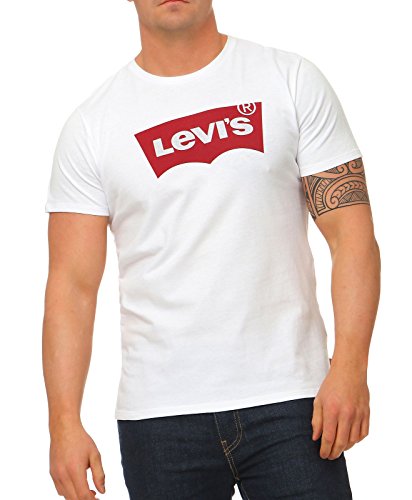 Levi's Setin Neck Camiseta, Neutros (Graphic White Gr), M para Hombre