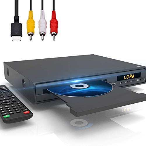 Maite Reproductor de DVD multiregión para TV, HDMI AV, Entrada USB, micrófono, Sistema NTSC/PAL, Mando a Distancia, TV compacta, Reproductor de DVD HD de Maite
