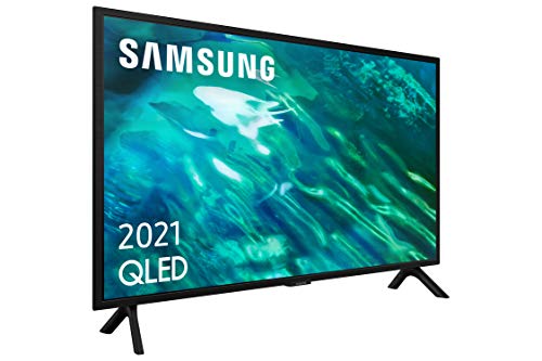 Samsung QLED 4K 2021 32Q50A - Smart TV de 32' con Resolución 4K UHD, HDR10+, Contrast Enhancer, OTS Lite, Multi View, Motion Xcelerator y Alexa Integrada, Color Negro