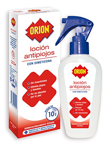 Orion Loción antipiojos con dimeticona. Sin insecticidas 100ml