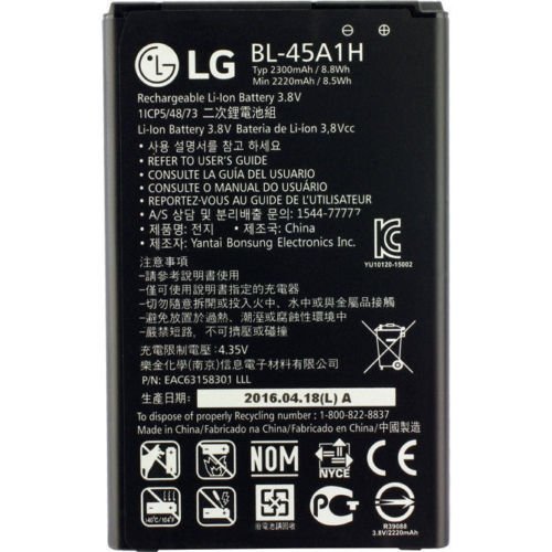 Batería original BL-45A1H para LG K10 (2016) K420N K430DS 2300mAh (sin embalaje al por menor)