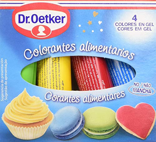 Dr. Oetker Colorantes Alimentarios, 4 x 10g