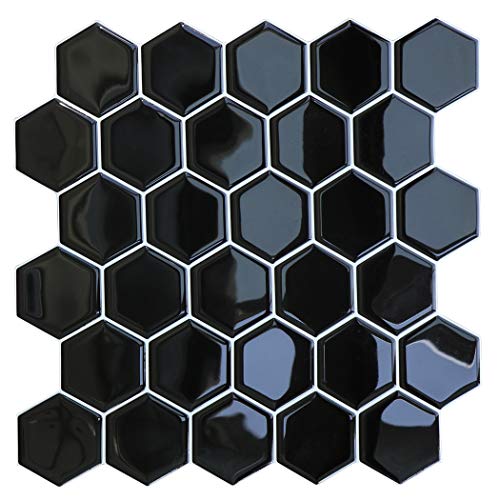 HyFanStr Azulejos de pared para Cocina Autoadhesivos, impermeables vinilos cocina azulejos 3D para baño 4 Piezas