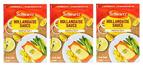 Schwartz Gama de Salsas en Paquetes (Salsa Holandesa 3 x 25g)