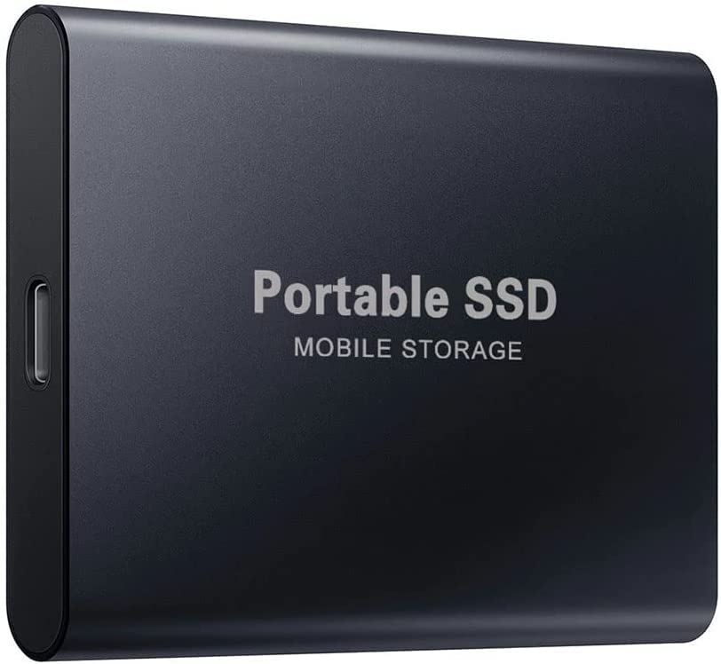 Disco duro externo portátil de 4 TB USB 3.1 Disco duro externo delgado Memoria 4000 GB para PC, Mac, portátil (black-4 tb)