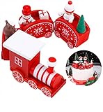Tren de juguete de Navidad,Navidad De Tren,Tren de Navidad de Madera,Mini tren navideño,Decoracionesde de Navidad,Decoración de mesa,Navidad de los niños de Juguete
