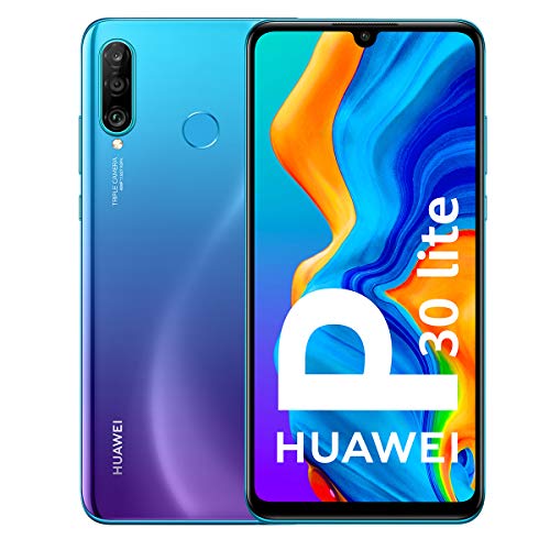 Huawei P30 Lite - Smartphone de 6.15' (WiFi, Kirin 710, RAM de 4 GB, Memoria Interna de 128 GB, cámara de 48 + 2 + 8 MP, Android 9) Color Azul