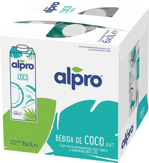 Alpro Bebida Vegetal de Coco 6x1L