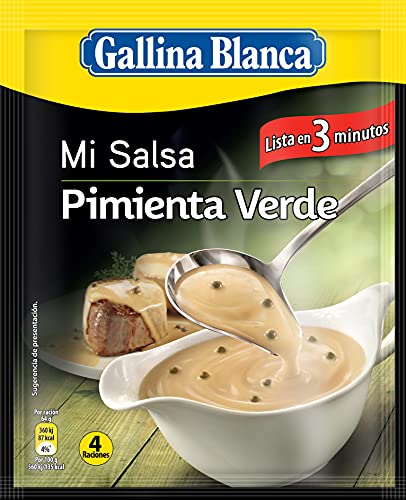 Gallina Blanca Salsa Pimienta Verde, 50g