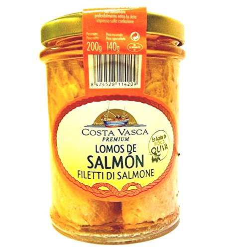 Lomos de Salmón en Aceite de Oliva COSTA VASCA - 200g - [6 unidades]