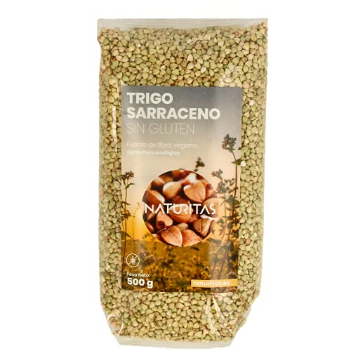 Trigo sarraceno en grano Bio 500 g Naturitas | 100% Agricultura Ecológica | Rico en fibra | Sin Gluten | Producto Vegano | Versátil