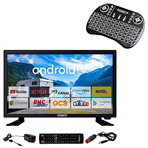 ANTARION Pack TV 19' 48 cm TELEVISOR CONNECT + Smart Pad Teclado Ergonómico