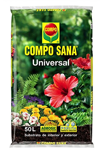 COMPO SANA Substrato Universal de calidad para para plantas de interior, terraza y jardín, 50 L