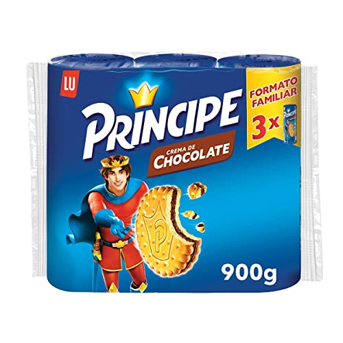 Príncipe Original - Galletas Rellenas de Chocolate con Leche - 3 Paquetes de 300 g