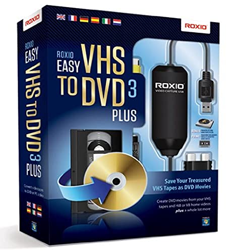 Roxio 251000EU - Conversor de vídeo (RCA, USB), color negro